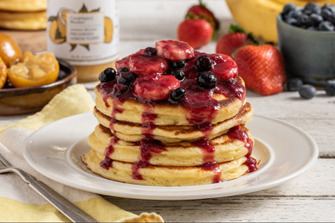 Ricotta Pancakes and Fruit Compote – Casablanca Market