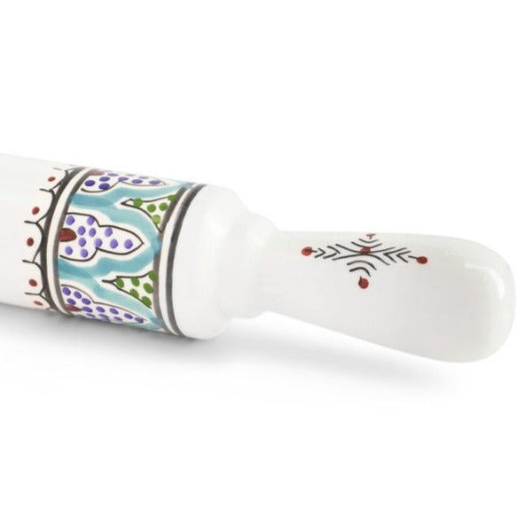 Marrakesh Ceramic Rolling Pin, Multicolor