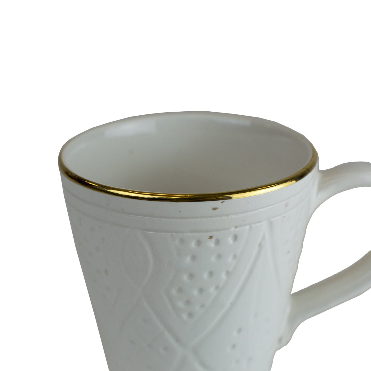 Coffee Mug, White Gold