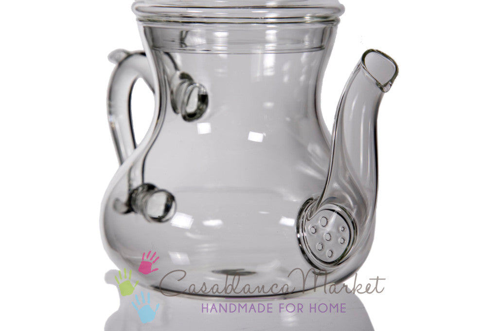 Clear Glass Moroccan Teapot
