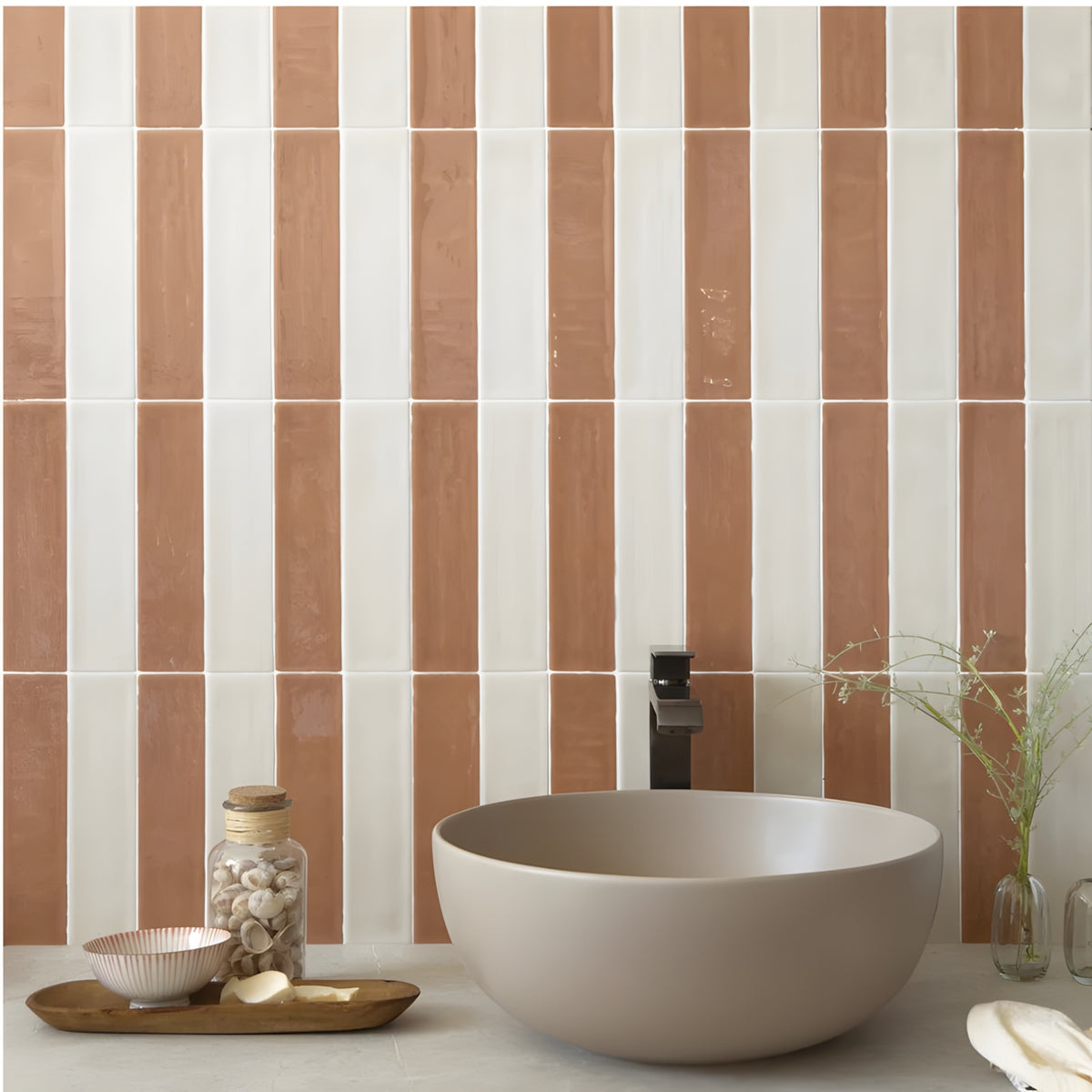 Iberian Linear Terra Cotta - Glossy 10x2.5"
