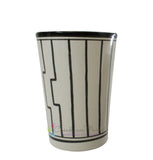Tapis Design Vase/Utensil/Wine Holder, Black and White