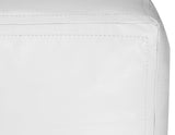 Moroccan Contemporary Leather Pouf, LaNeige