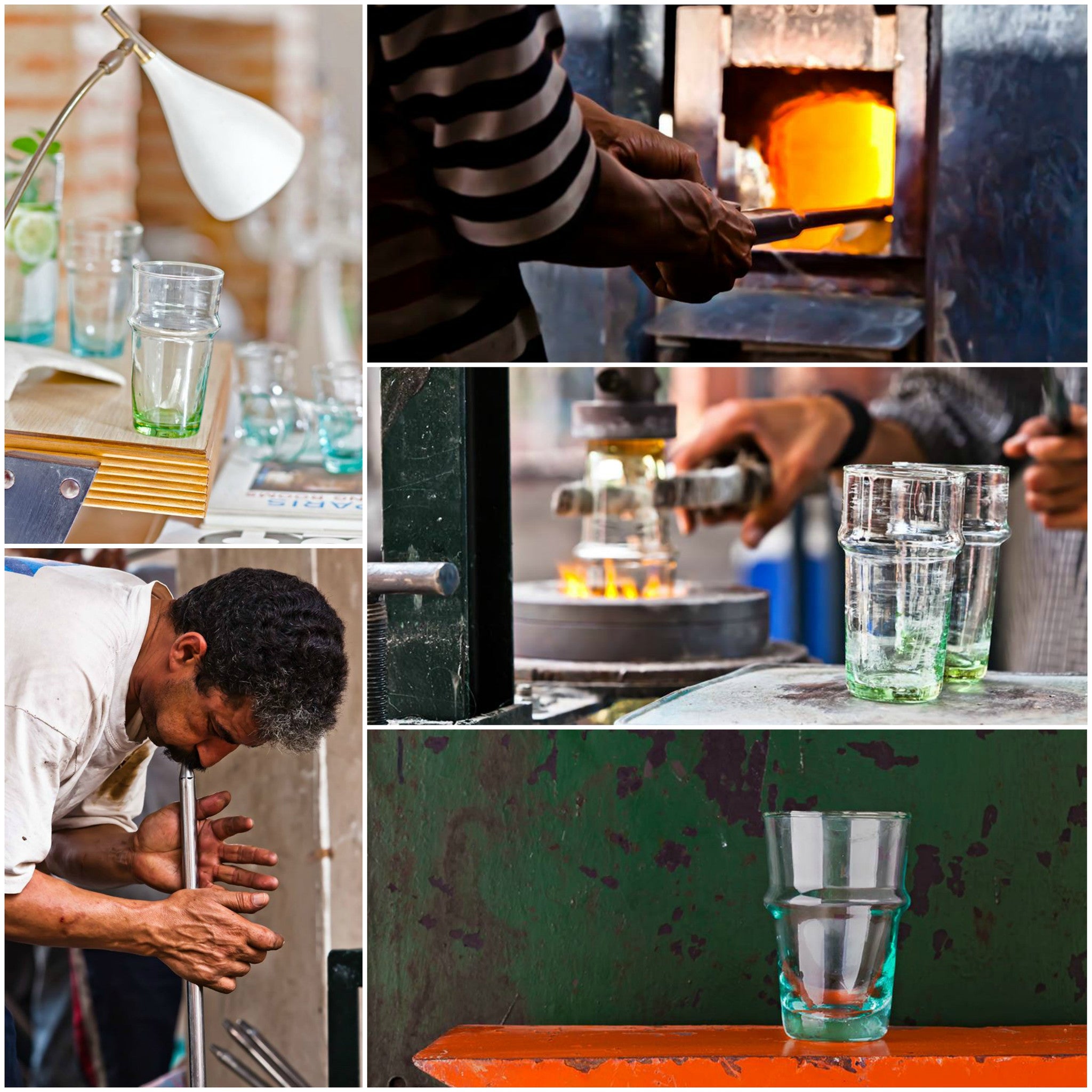 Verre à the marocain beldi avec lot de 6 verres- Libitii Shop