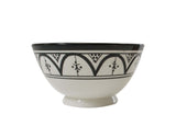Classic Design Small Serving Bowl, Black and White
