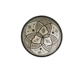 Classic Design Small Serving Bowl, Black and White