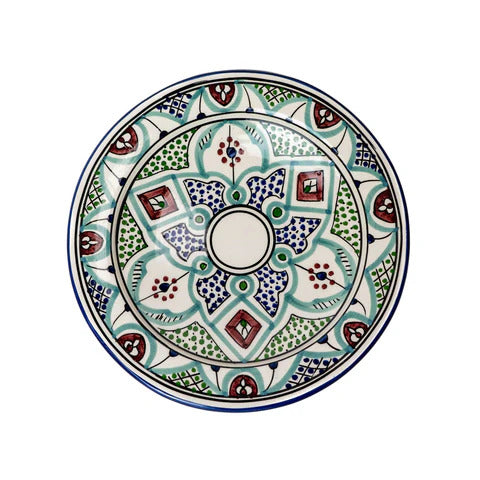 Marrakesh Ceramic Serving Platter, Multicolor