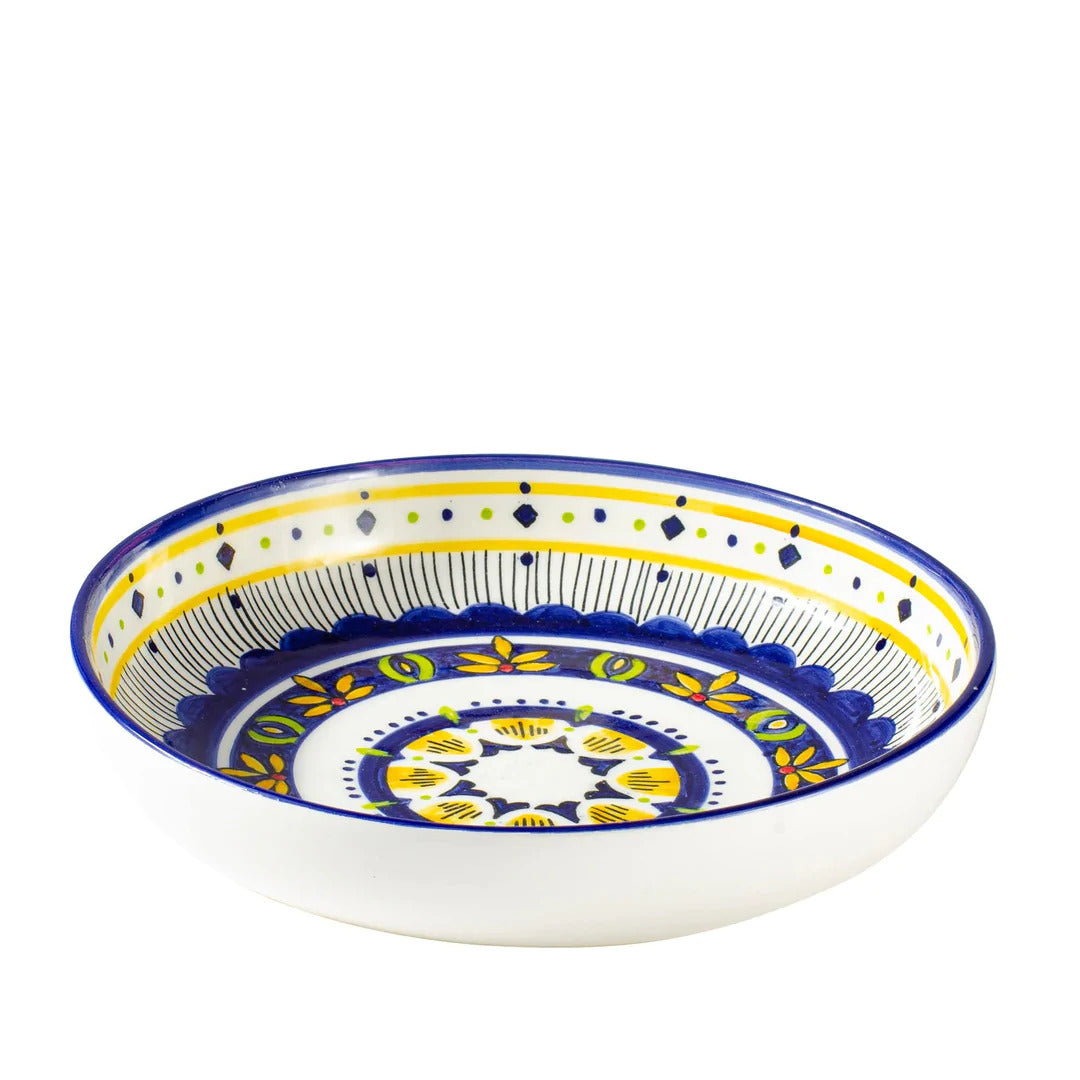 Moorish Ceramic Serving Bowl, Multicolor