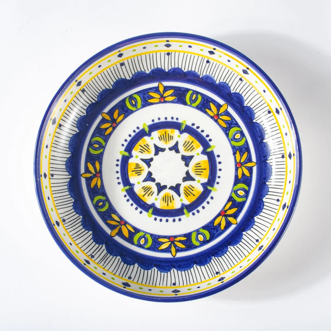 Moorish Ceramic Serving Bowl, Multicolor