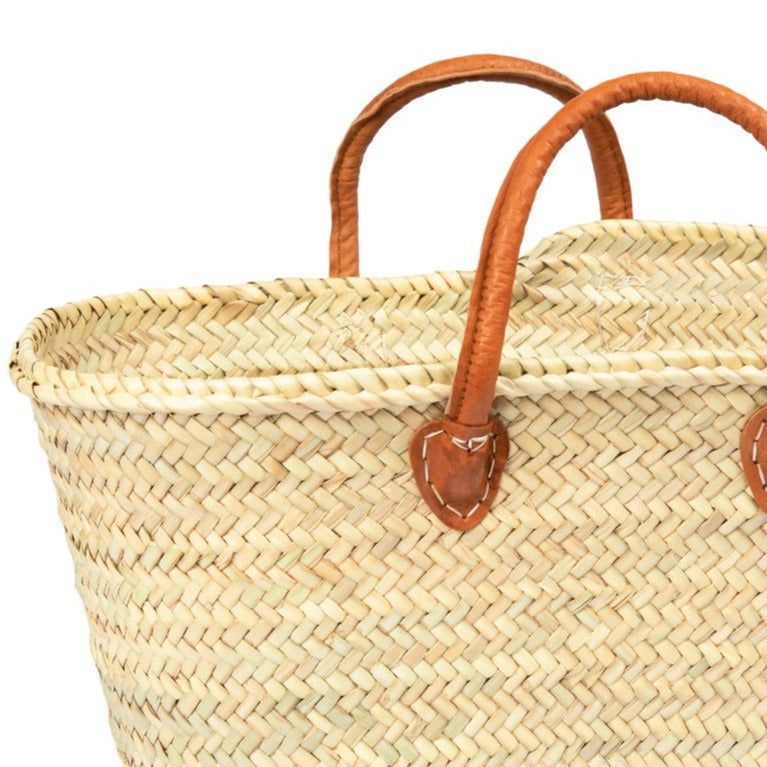 Market Basket with Brown Straps, Short