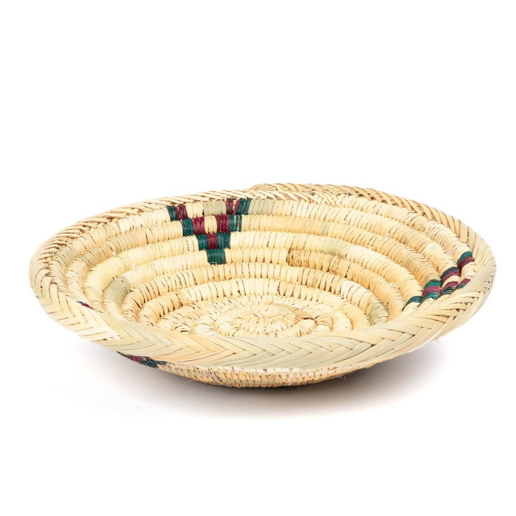 Handmade Moroccan Bread & Fruit Basket, Round