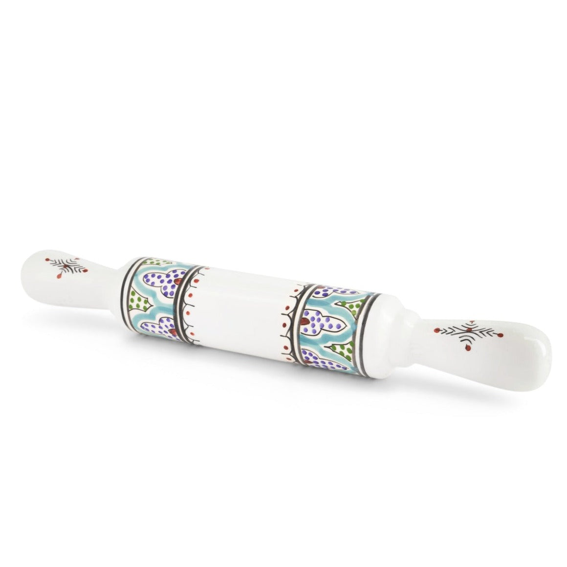 Marrakesh Ceramic Rolling Pin, Multicolor