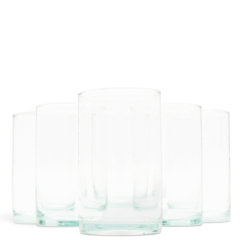 Rabat Water/Beer Glasses, Clear (Set of 6)