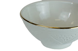 Cereal/Salad Bowl, White Gold