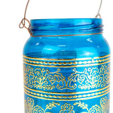 Bohemian Moroccan Lantern/Candle Holder, Turquoise