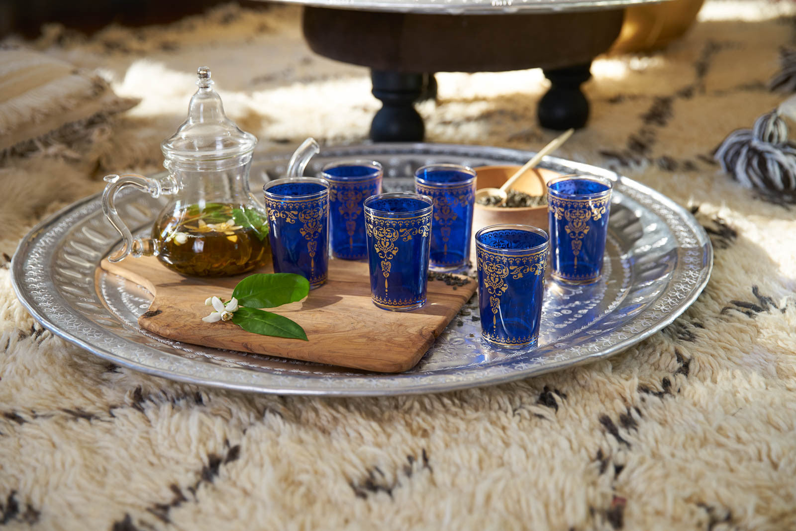 Moroccan Tea Glasses Morjana Pink (Set of 6)