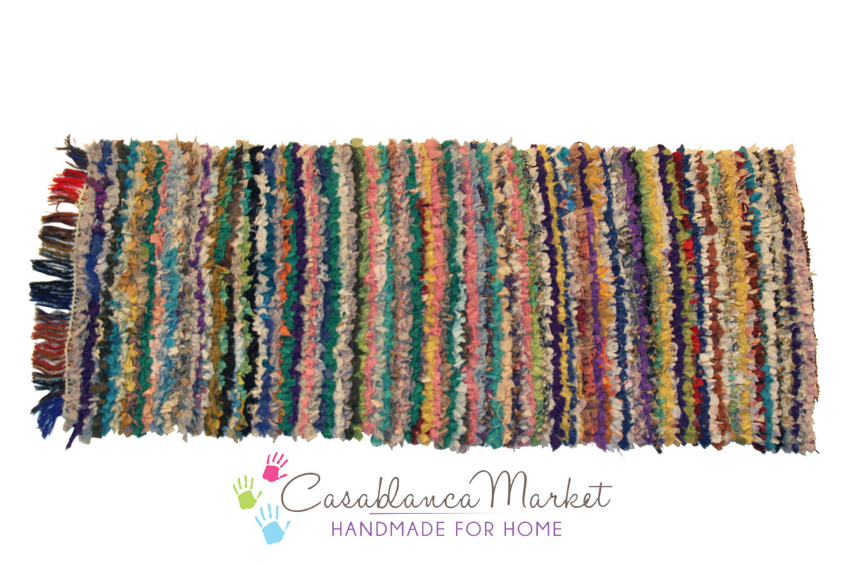 Vintage Boucherouite, Rag Rug CPT0349