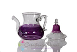 Purple Glass Moroccan Teapot