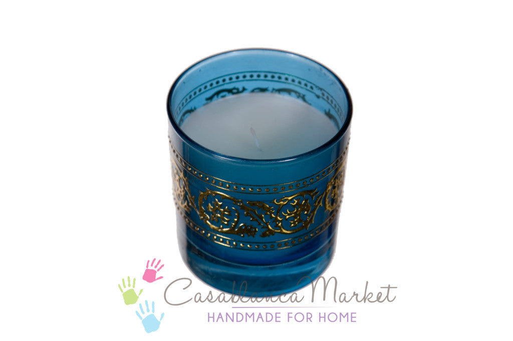 Bakara Moroccan Candle Royal Blue