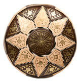 Marrakech Leather Pouf, Brown