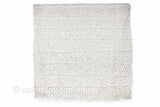 Vintage Moroccan Wedding Blanket Handira, White