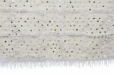 Vintage Moroccan Wedding Blanket Handira, White