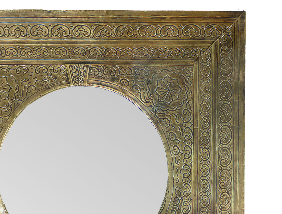 Brass Antique Door Moroccan Mirror