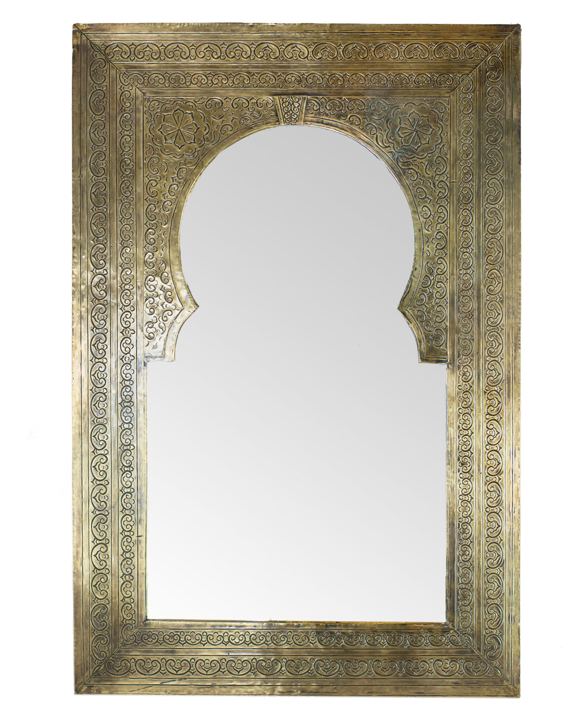 Brass Antique Door Moroccan Mirror