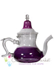 Purple Glass Moroccan Teapot
