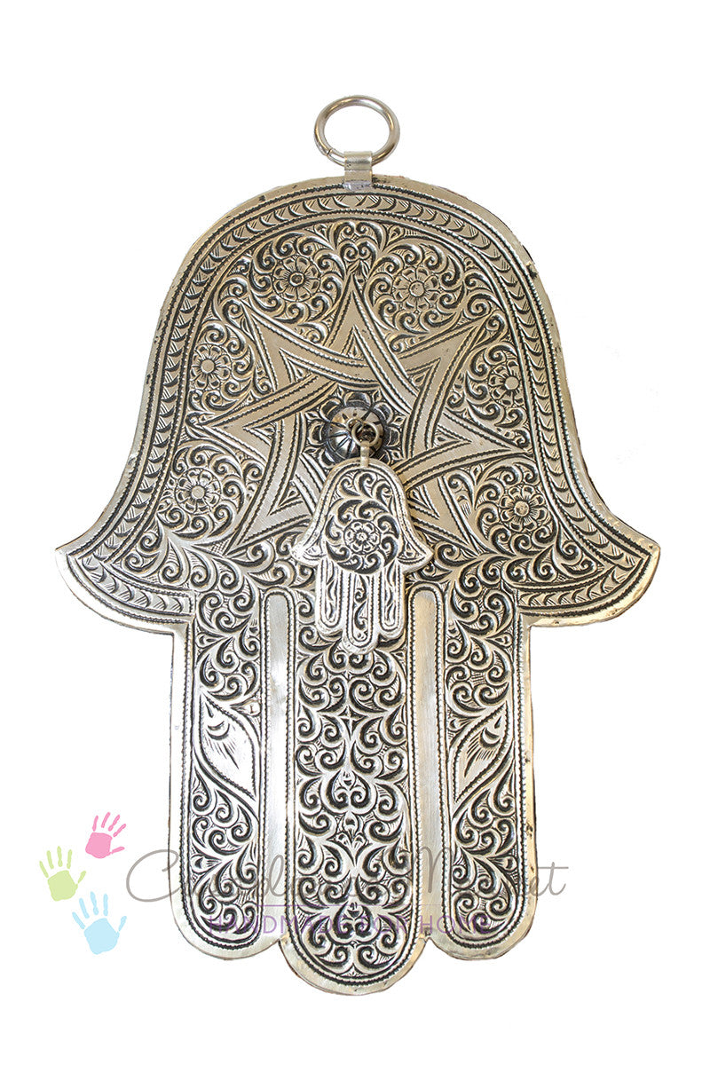 Large Brass Hand of Fatima