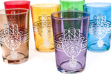 Kounouz Tea Glasses Mix, Silver (Set of 6)