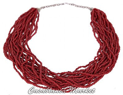 Moroccan Coral Necklace MJ0005