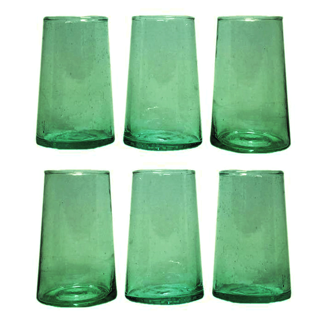 Far Wine Glasses, Green (Set of 6)