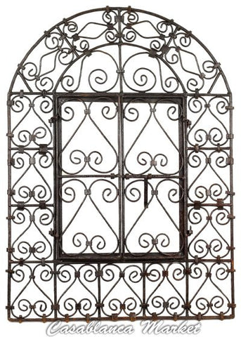 The Wrought Iron Window Grill Door