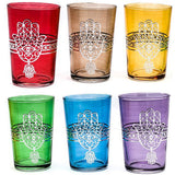 Kounouz Tea Glasses Mix, Silver (Set of 6)